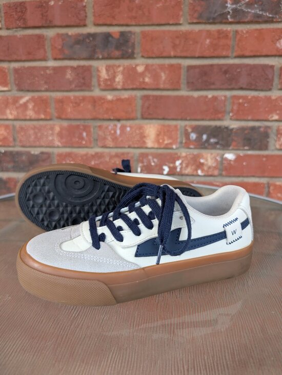 Warrior Shoes - Women's Warrior Leather Skateboard Sneakers Shoes Size 6.5